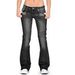 Retro Flare Jeans – Mid-Rise Stretch Bootcut Denim Pants For Women (Vintage Wash, Curve-Hugging Silhouette)_ecoleips.com