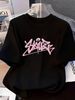 2026 Summer Fashion T-Shirt Trendy Loose Fit Casual Short Sleeve Printed Top_ecoleips.com