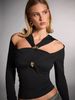 2026 Fashion Women's Streety Bossy Style T-Shirt - Spring/Summer Sleeveless Slim-Fitting Elegant Top_ecoleips.com