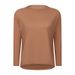 2024 New Casual Loose Fitting Quick Drying Breathable Double Sided Bare Skin European And American Style Women's Fitness Long Sleeved Yoga Suit DS010_ecoleips.com