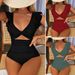 European American One Piece Swimsuit Backless Slim Fit Solid Color Sexy Russian Women's Fashion Cross Border Swimwear_ecoleips.com