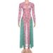 Autumn New Arrival High-Waisted Slightly Sheer Animal Print Color-Block Flowing Long Dress for Women Elegant And Stylish_ecoleips.com