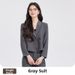 Women's Casual Suit Set Petite Short Style 2025 New Office Work And Commuting Suitable Outerwear_ecoleips.com