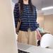 Elegant Striped Knitted Cardigan For Women, Popular Fashion, Early Autumn Korean Chic Outerwear_ecoleips.com