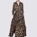 Women's Clothing Autumn Lapel Long Sleeve Ladies Elegant Polka Dot Fashion Beltless Dress Casual Holiday Dress_ecoleips.com