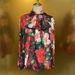 White Background Red Rose Silk Loose Fashion Ribbon Shirt + Cotton Long Skirt Set Women's Clothing 2025_ecoleips.com