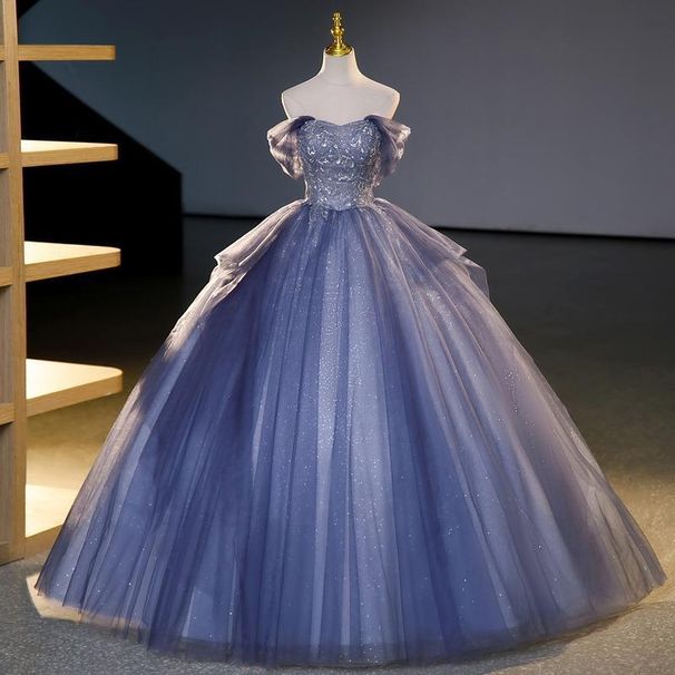 Women's Clothing Evening Dress One Shoulder Summer New Vocal Stage Solo Puffy Skirt Report Performance Dress Female_ecoleips.com
