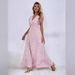2025 European And American Women's Fashion Spring Summer New V-Neck Waist-Cinching Long Ruffled_ecoleips.com