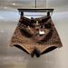In The Fall Of 2026, The New Leopard Print High Waist Close-fitting Spice Girl Denim Shorts Are Wide-footed And Leaking Thigh Sexy Hot Pants._ecoleips.com