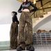 American Retro Leopard Print Wide-leg Jeans For Women, New Autumn Style, Loose Straight Pants, Casual Floor-length_ecoleips.com