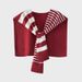 Women’s Clothing Niche Design And High End Black And White Asymmetrical Striped Knitted Shawl To Wear As An Outerwear In Summer Air Conditioned Rooms_ecoleips.com