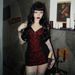 Dark Gothic Style Lace Patchwork Color-Block V-Neck Camisole Sexy Niche Waist-Slimming Outerwear Tank Top_ecoleips.com