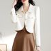 Socialite Style Short Coat For Women Early Spring 2025 New Elegant Light Luxury Tweed Chic Top With A Sense Of_ecoleips.com