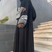 MQ107 Foreign Trade Cross-Border E-commerce Independent Site Arabic Embroidered Fashionable Outerwear Abaya Robe_ecoleips.com