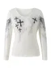 Y2k Graphic Cross Wings Print Long Sleeve Women Grunge Fairy T-shirt Harajuku Tee 2000s Aesthetic Punk Style Clothes Streetwear_ecoleips.com