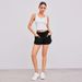 Voya European And American Women's Simple Style Wide-leg Casual Pants, New Summer High-waisted Drawstring Tie Rope-tie Belt Three-quarter Pants For_ecoleips.com