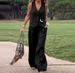 Women's Clothing Solid Color Suit Vest Trousers Collage Splicing Casual Two Piece Suit For Women_ecoleips.com