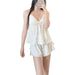 Summer Casual Acetate Camisole Shorts Set With Chest Pads, Women's Home Wear, Lightweight Satin Pajamas_ecoleips.com