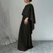 K New Solid Color Loose Bat Sleeves With Pleats, Irregular Slimming, Elegant Long Skirt Fashion Set_ecoleips.com