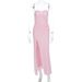 New Arrival Womens Fashion Dress Elegant Sexy Ruched Bustier Slit Slim Fitted Party Dress Summer Clothing_ecoleips.com