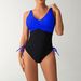 Women's Clothing New One Piece Swimsuit Color Sexy Cross Strap Swimsuit Female_ecoleips.com