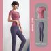 Women's Slimming Sexy Yoga Suit Fashionable Summer Exercise Set Beginner Running Gym Workout Clothing_ecoleips.com