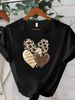European And American Cross-border Foreign Trade Clothing - Round-neck Printed Women's Short-sleeve T-shirt Top_ecoleips.com