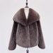 Luxury Faux Fox Fur Coat – Oversized Lapel, Plush & Warm Winter Coat For Women_ecoleips.com