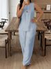 Women's Casual Cotton Linen Pant Sets Comfortable Loose Tops Wide Leg Pants European And American Fashion 2026 Cross Border E Commerce Amazon_ecoleips.com