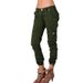 Women's Clothing Multi Pocket Workwear Tactical PantsSports Casual Pants Youth Leggings Nine Part Female_ecoleips.com