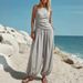 Summer New European American Cross-border Casual Simple Style Solid Color Sleeveless Vest And Loose High-waisted Long_ecoleips.com