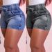 Women's Clothing New Slim Fit Denim Shorts Women's High Waist Elastic Waist Tie Hot Pants_ecoleips.com