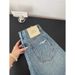 Women's Clothing Retro American Blue Ripped Jeans High Waist Wide Leg Straight Mid Length Trendy Summer Style For Women_ecoleips.com