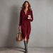Elegant Corduroy Shirt Dress For Women – Long Sleeve Collar Dress, Stylish & Comfortable, Perfect For Work & Casual Wear_ecoleips.com