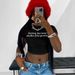 Hot Sale Cross-Border European American Sweet And Spicy Tight-Fitting Letter Print Summer Slim-Fit Crop Top Wholesale_ecoleips.com