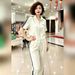 Women's Stylish Casual Sports Suit Summer Chic Youthful Thin Short Sleeved Cardigan Sweatshirt Two Piece Set_ecoleips.com
