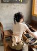 Korean Micro-transparent Short-sleeved T-shirt Women's Summer Design Sense Niche Bow Backless Thin Sweet Spice Girl Short Top_ecoleips.com