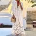 Women's Clothing Spring Bohemian Style New Lace Tassel Splicing Beach Vacation Temperament Long Dress_ecoleips.com