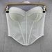 Women's Clothing Mesh Small Vest Camisole Retro Slim Breathable Temperament Fishbone Chest Cup Top For Women_ecoleips.com