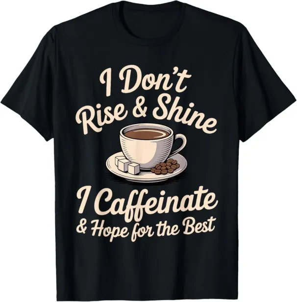 Women's T-Shirts Funny Art For Men Women Addict Coffee Lover T-Shirt_ecoleips.com