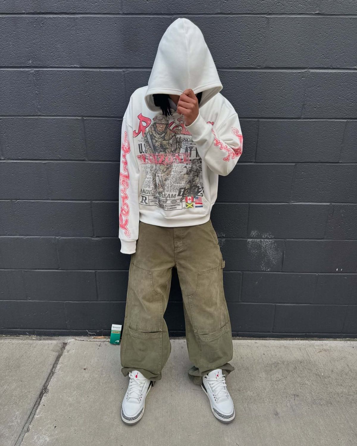 Unisex Loose Fit American Streetwear Graffiti Hoodie 3D Printed Pattern Y2K Cross Border Style 2025 Fashion Sweatshirt_ecoleips.com