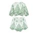 Verve ZR Style Women's Embroidered Hollow V-neck Short Top Mid-waist Shorts 2731267 098_ecoleips.com