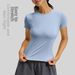 Women's Summer Yoga Top Slimming Running Fitness Sports Short Sleeve Cycling Training Suit_ecoleips.com