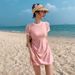Women's Conservative Two Piece Swimsuit Slimming Korean Style Sporty Fairy Like Hot Spring Swimsuit New Style_ecoleips.com