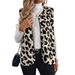Aria Basics 2025 Early Autumn New Leopard Print Plush Vest Jacket For Women, European American Style, Elegant And Short_ecoleips.com