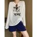 Sikan American Casual Style Cool Tencel Semi-transparent Letter Print Loose Sunscreen Long-sleeve T-shirt SN5996_ecoleips.com