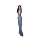 Women's High-End Pure Color Sleeveless V-Neck Top With Casual Straight Pants Spring/Autumn_ecoleips.com
