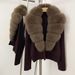 Korean-Style Premium Fox Fur Collar Cardigan – Soft Cropped Knit Sweater For Women | Elegant Short Coat For Autumn & Spring (Multiple Colors)_ecoleips.com