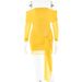 Women's Clothing Sexy Fashion Tube Top Dress Long Sleeve Pleated Hip Skirt_ecoleips.com