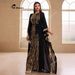 Fashionable Dubai Elegant Robe Middle Eastern Chiffon Sequin Dress Two-Piece Set Arab Women's Clothing-MG1720_ecoleips.com